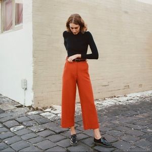 Caves Collect Orange Wool Lucie Pants XS/00 AUS 6
